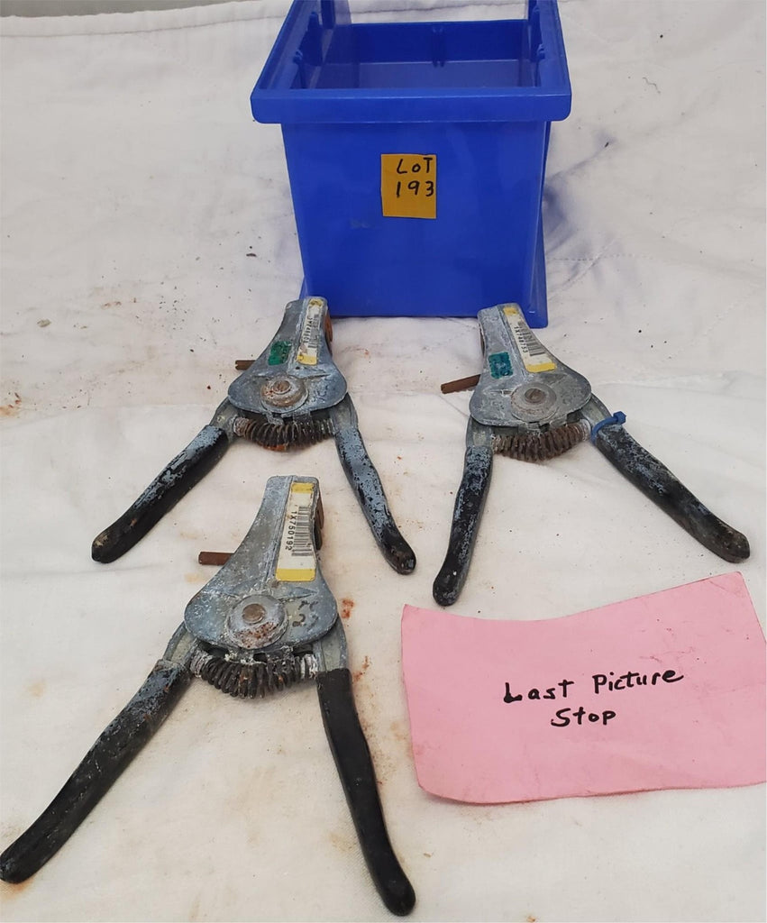 Lot of 3 Electrical Wire Stripper Spring-Loaded Tool LOT-193