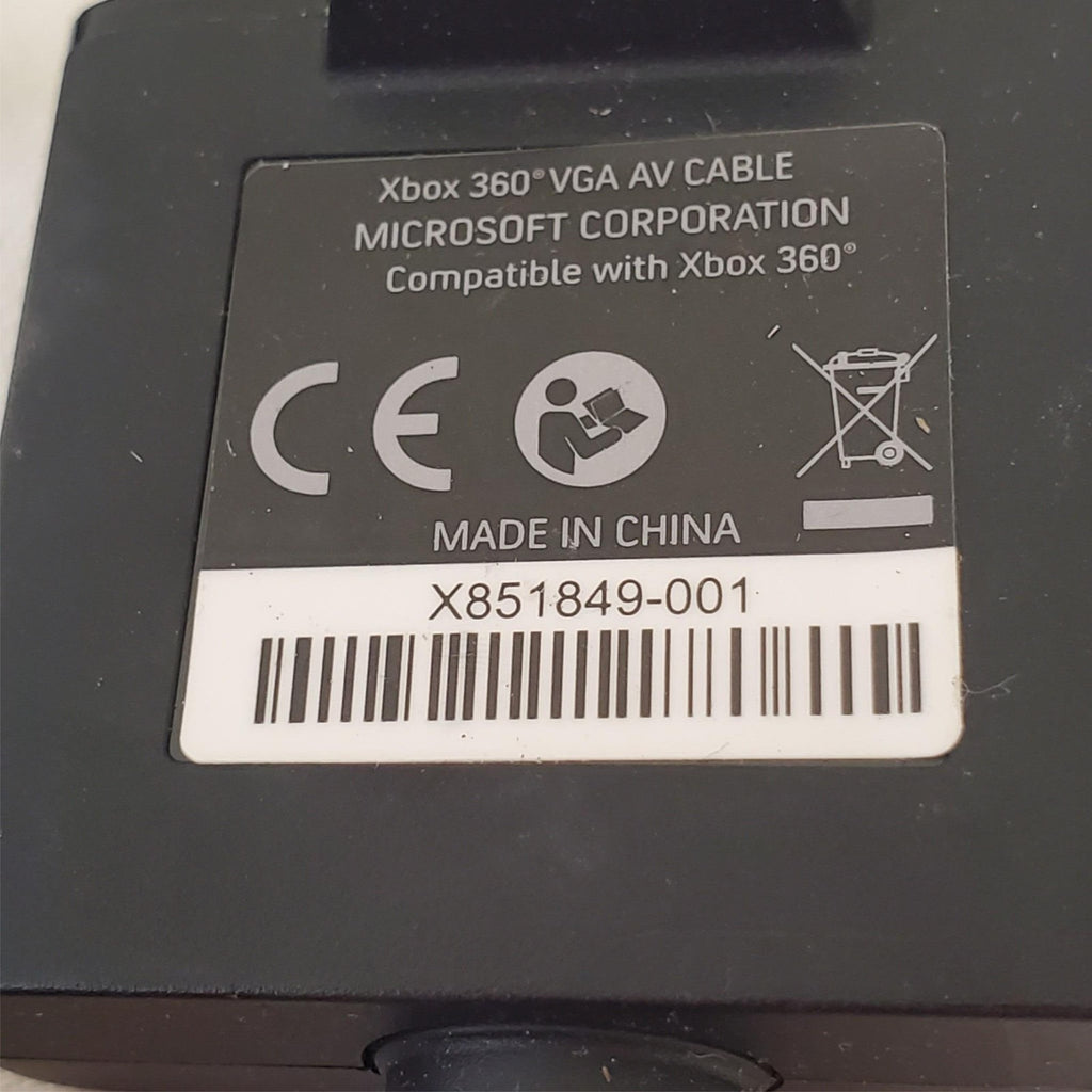 Microsoft XBOX 360 VGA HD Audio Output Cable W19