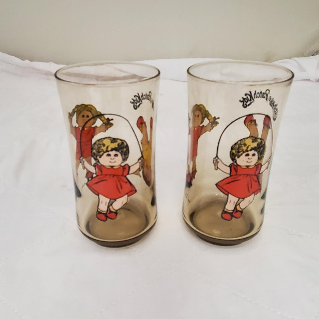 Set of 2 Cabbage Patch Kids Child's Beverage Glasses
