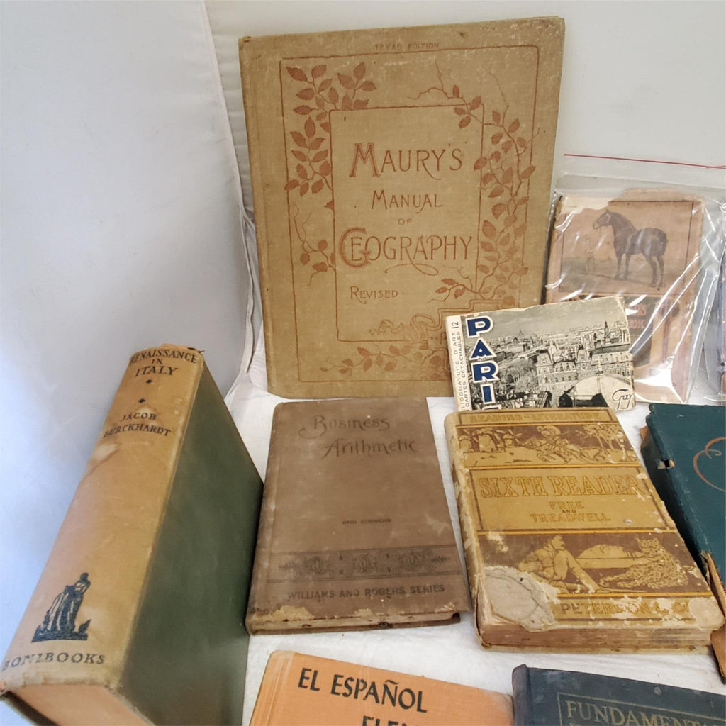 Maury’s Manual of Geography and Lot of Old Books