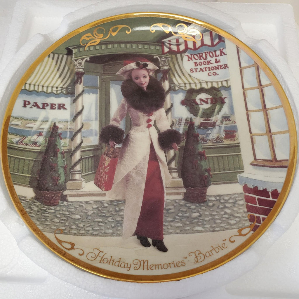 Barbie 1997 - Holiday Memories Barbie Plate - Victorian Christmas Collection