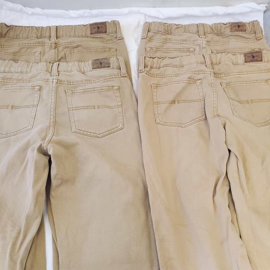 Lot of 4 U.S. Polo Assn. Honey Khaki Straight fit Denim Size 14