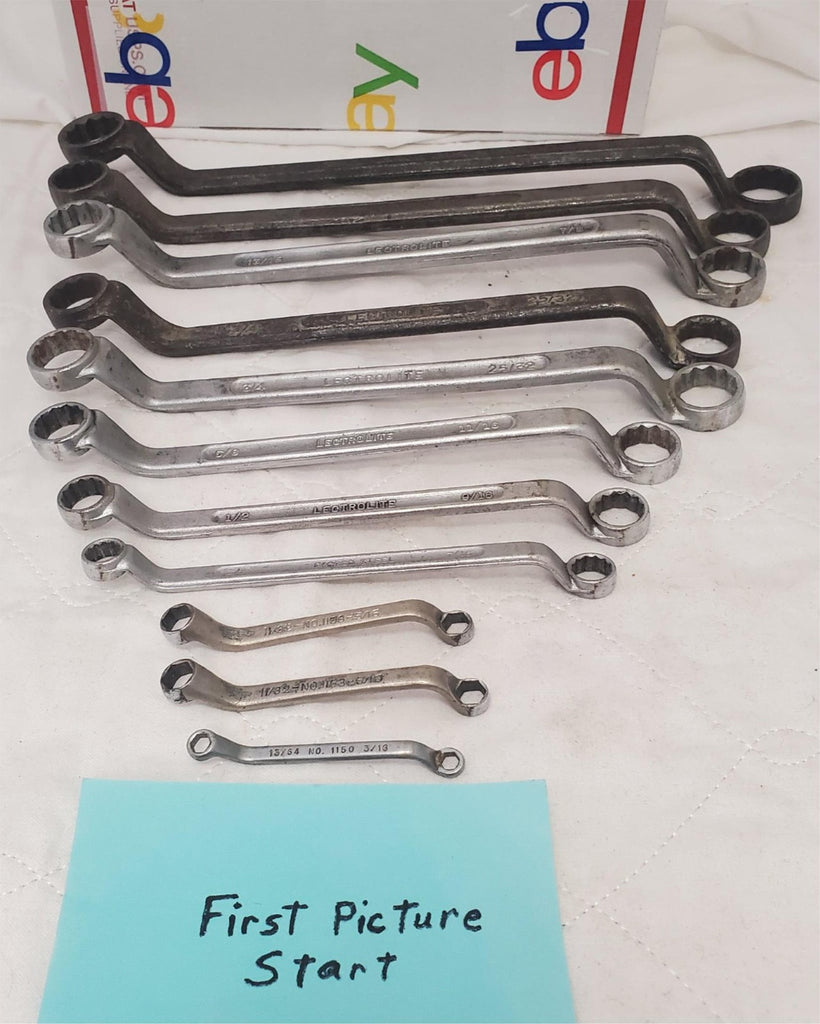 Lot of 11 Lectrolite Offset Double Box Wrenche Set