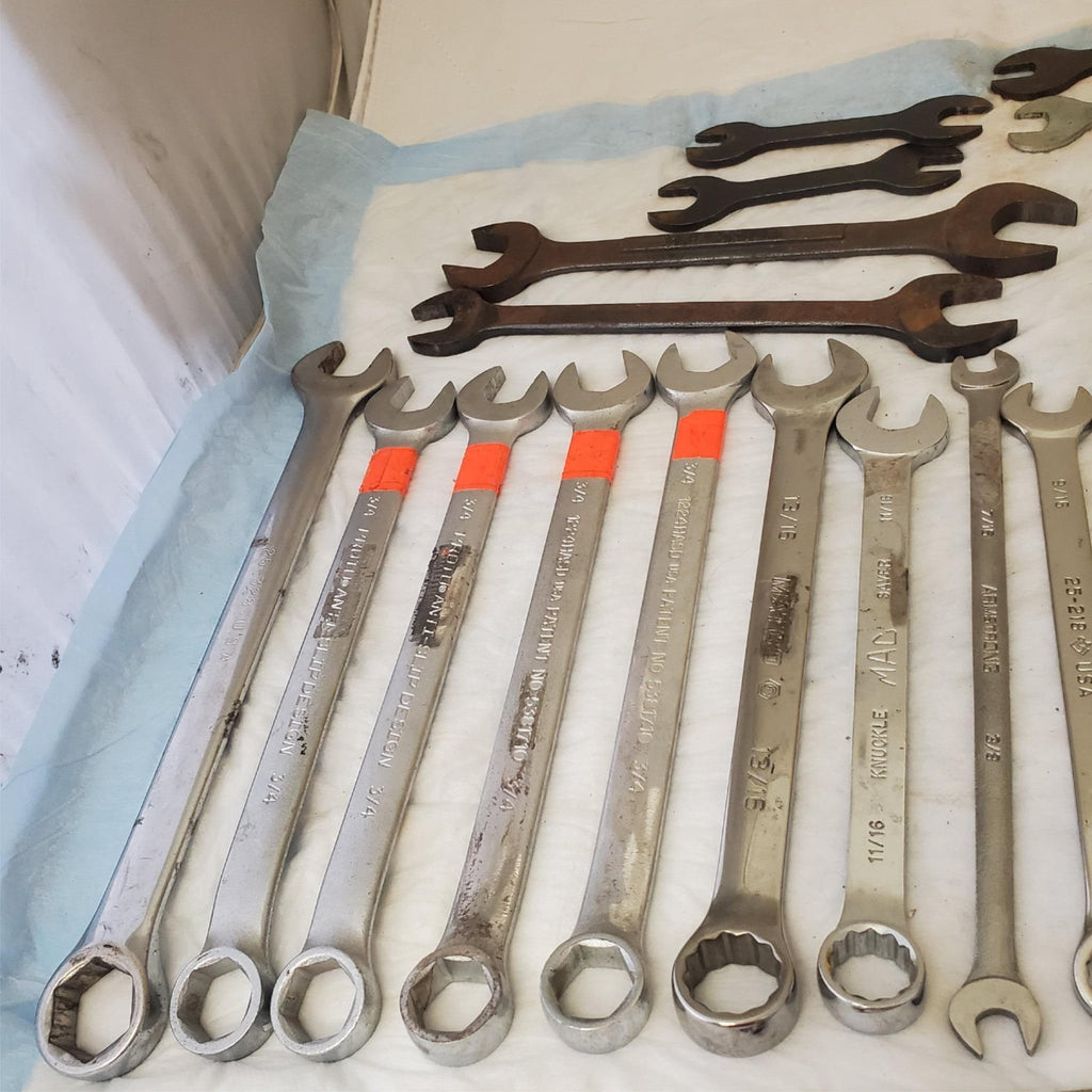 Lot of 58 Pieces Miscellaneous Assortment of Wrench Tools LOT148