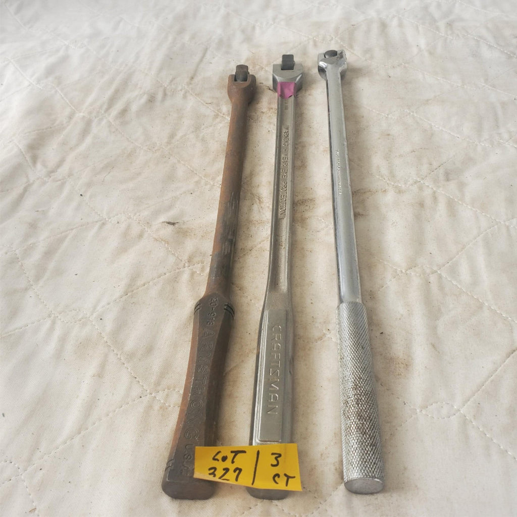 Lot of 3 CRAFTSMAN/PROTO/ARMSTRONG Drive Flex Head Breaker Bar Extension LOT327