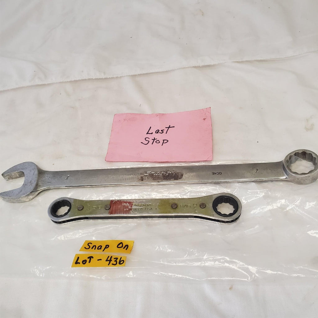 Lot of 2 Snap On Assorted Box Wrench & Combination Wrench LOT 436