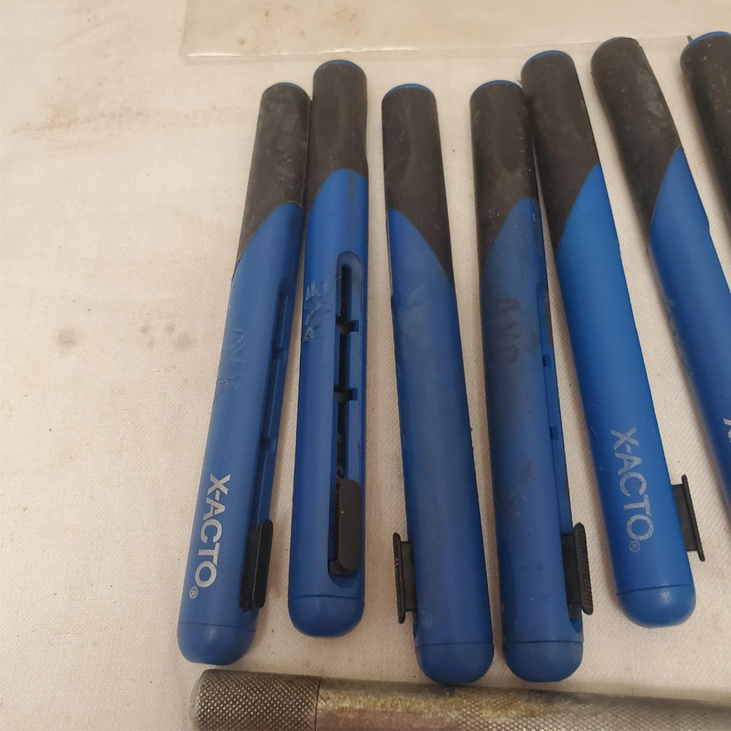Lot of 9 X-ACTO Retract-A-Blade Hobby Knife & Pricker Pin LOT-116