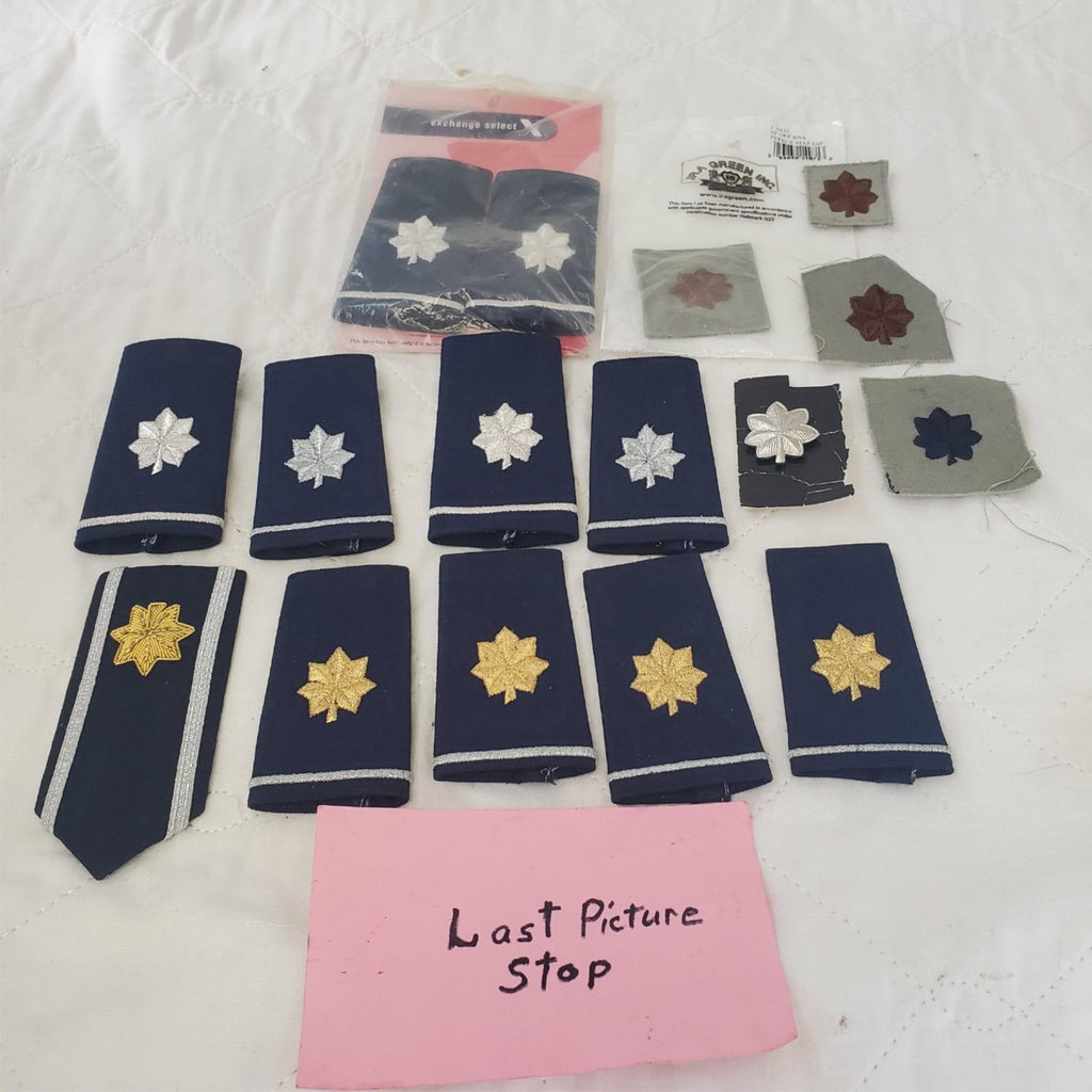 Lot of Assorted Military US AF Lieutenant Colonel Rank Shoulder Epaulet Insignia