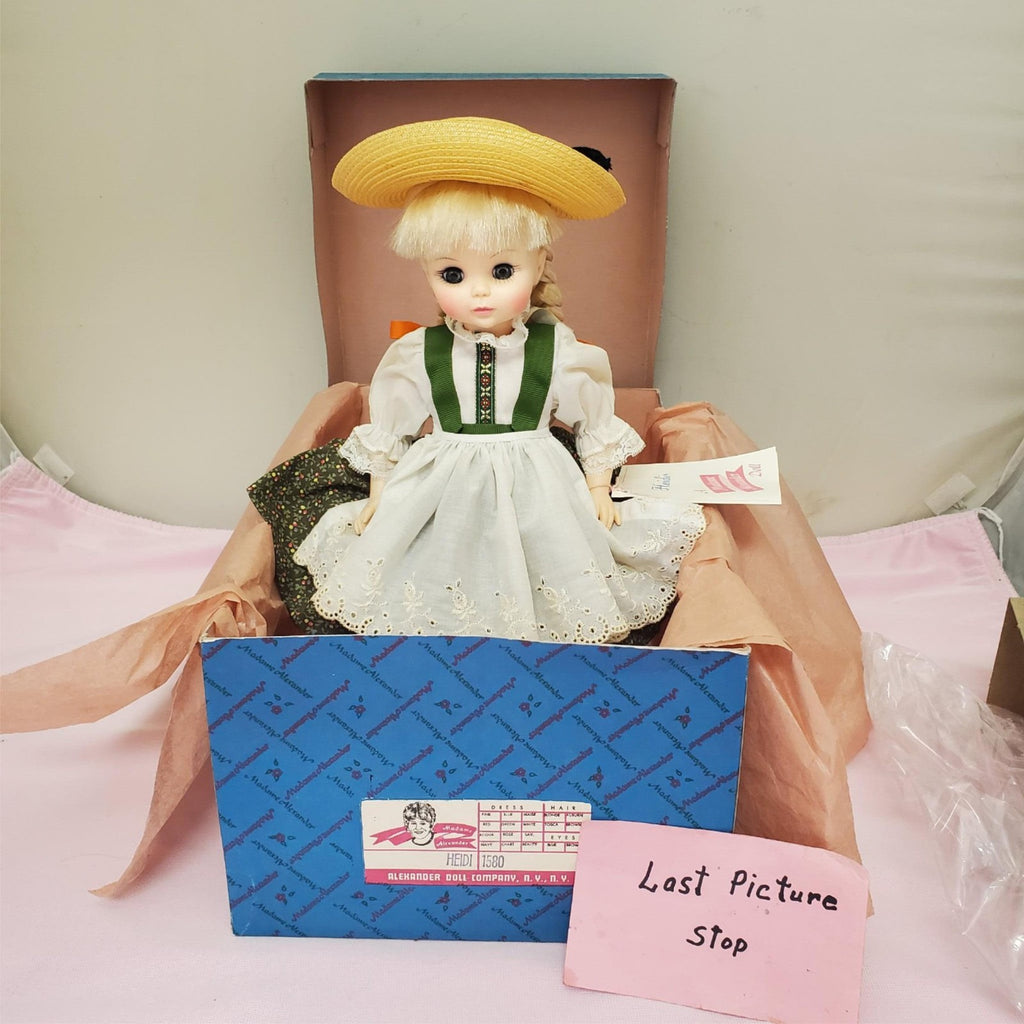 Madame Alexander #1580 Heidi Miniature Doll with Box & Stand