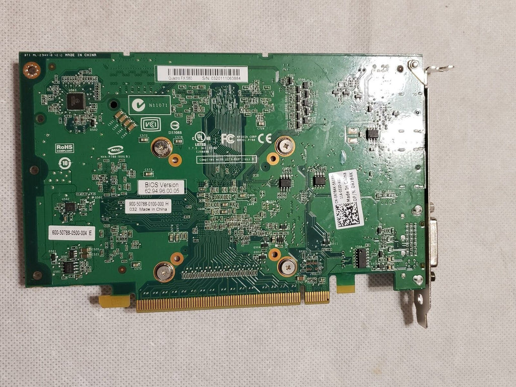 Nvidia Quadro FX580 900-50788-0100-000 H 032 N11071 Card Grafikkarte