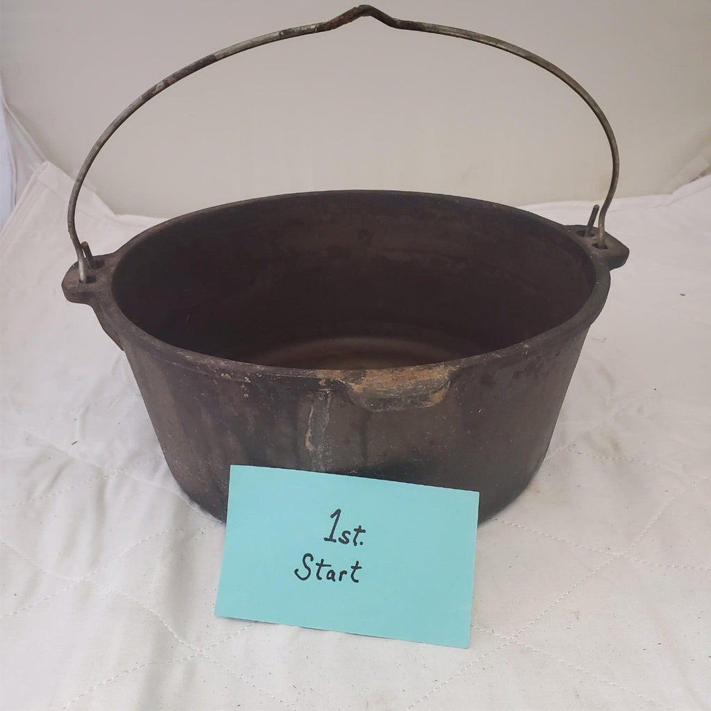 Wagner Ware 5 Qt Cast Iron Dutch Oven Original Handle/Bail