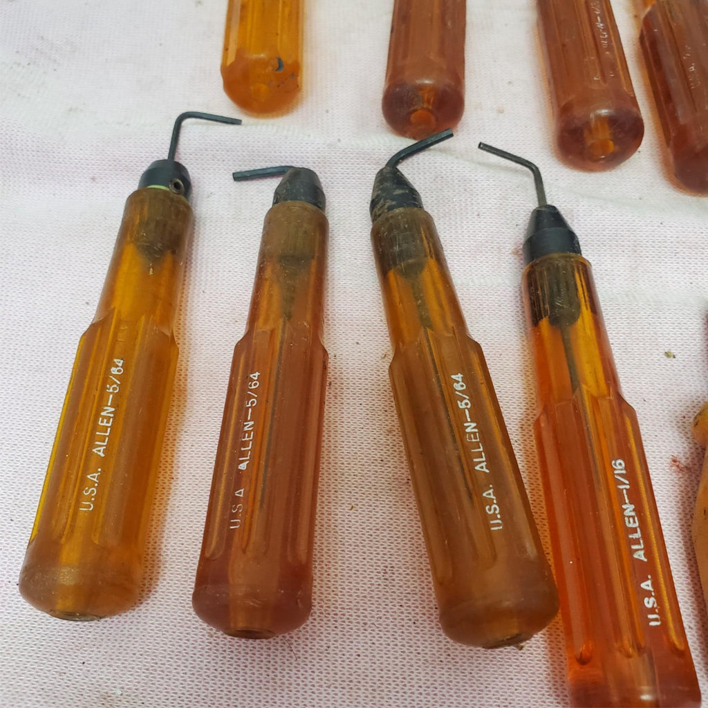 Lot of 12 Allen Hex Key Hi-Lok Driver & Phillips Head Screwdrivers LOT-799