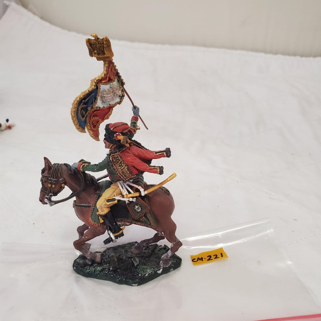 The Collector's Showcase Hand Painted Metal Toy Soldier Chasseur Cheval CM-221