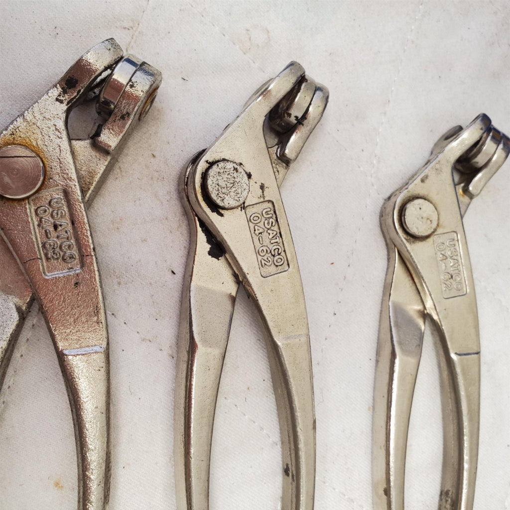 Lot of 3 Taiwan USATCO 04-62 Cleco Pliers Aircraft Tool LOT-317