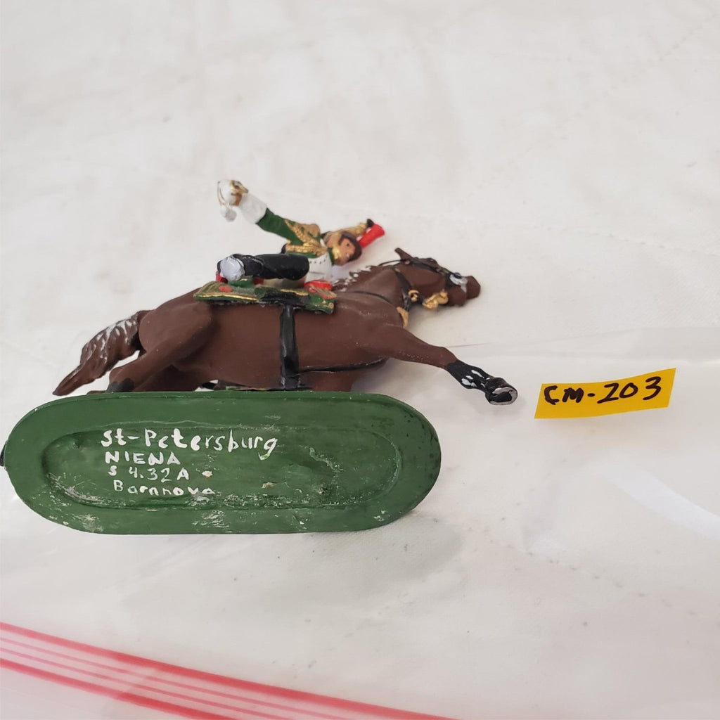 St. Petersburg Hand Painted Metal Toy Soldier Calvery General Niena CM-203