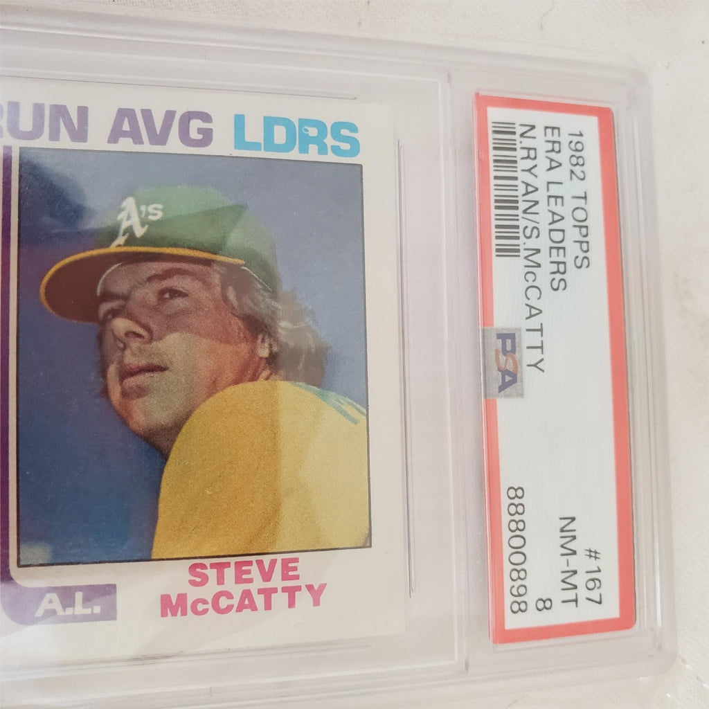 1982 Topps ERA Leaders #167 Nolan Ryan Steve McCatty Mint Houston Astros