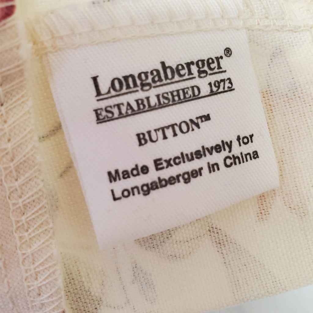 Longaberger Basket & Mother's Day Soap Dish Set Button Botanical Liner