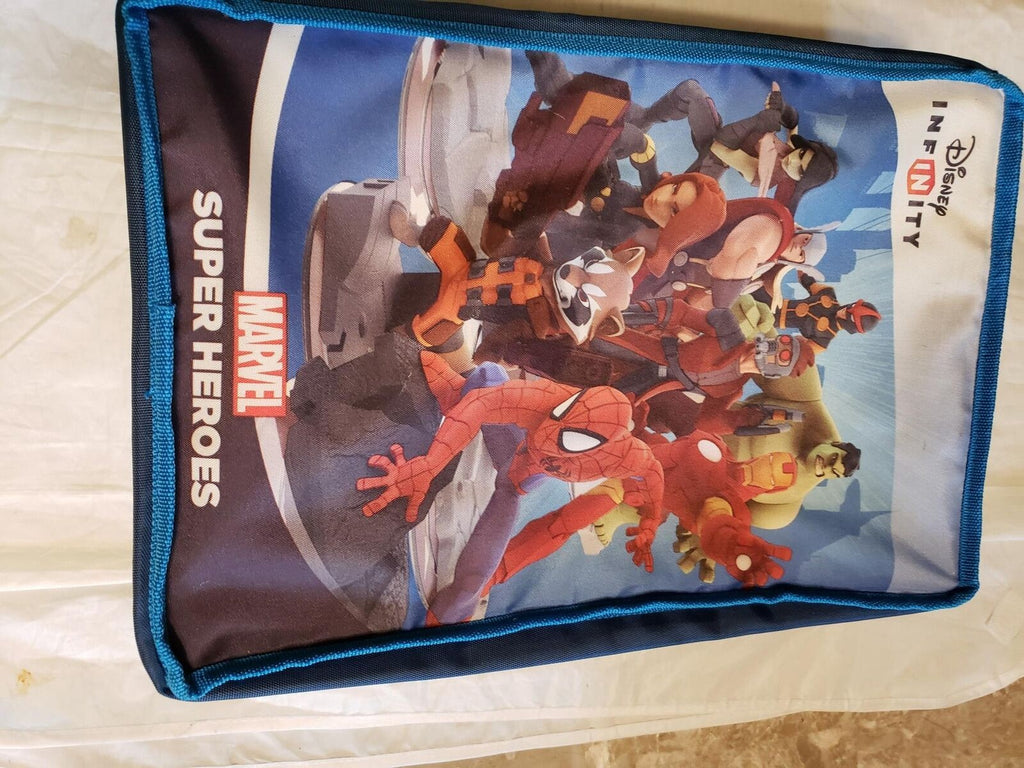 Disney Infinity Storage Marvel Super Heroes Canvas Stores Flat Blue -Free Ship