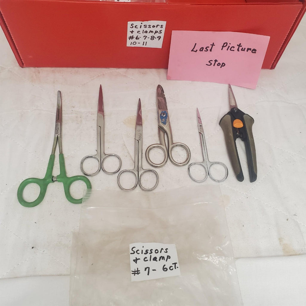 Lot of 6 Various type of Scissors & Pruning Snips #7