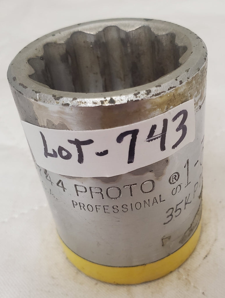 PROTO 5744 USA  1-3/8” Heavy-Duty Socket Tool - LOT 743