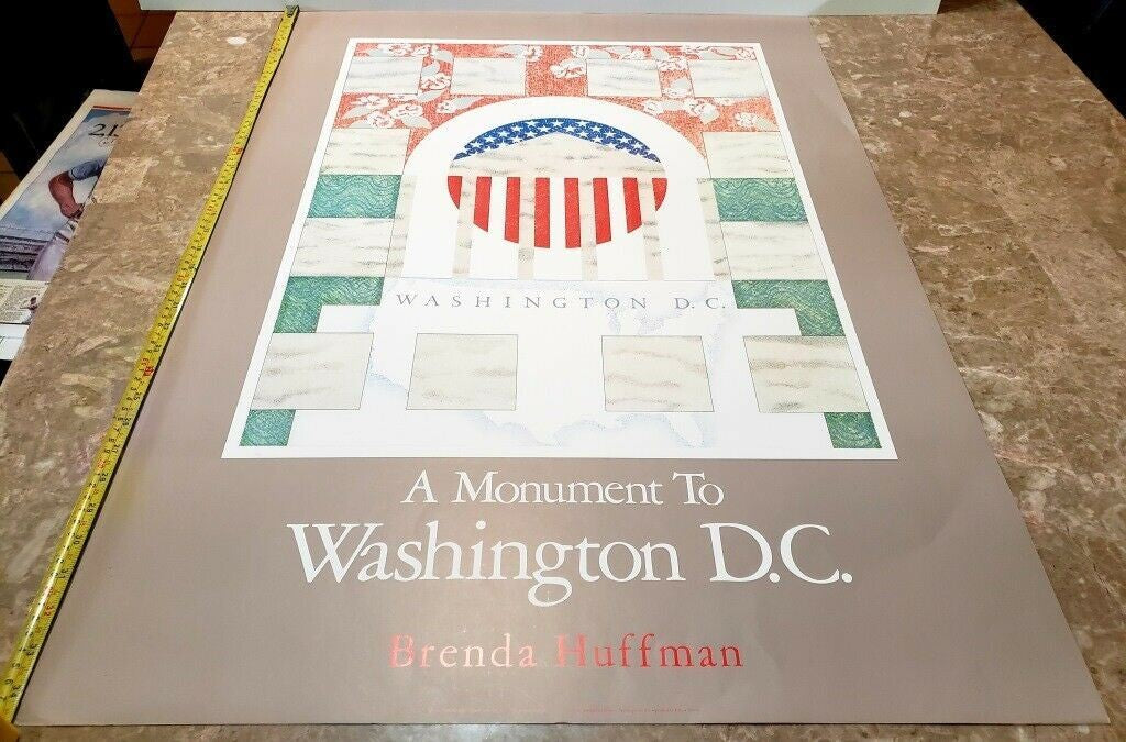 Original Brenda Hoffman A Monument to Washington DC Art Print