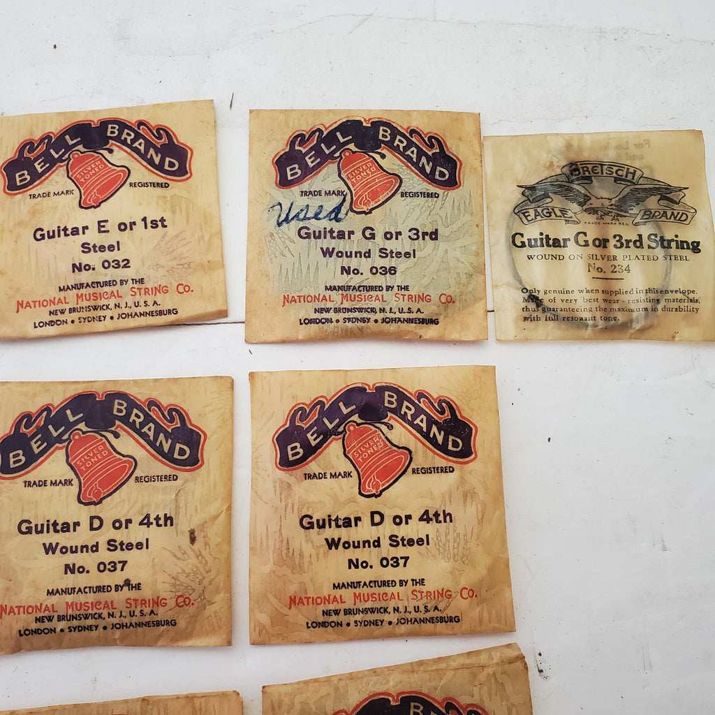 Bell Brand Wound Steel Guitar String LOT Vintage National Music String Co
