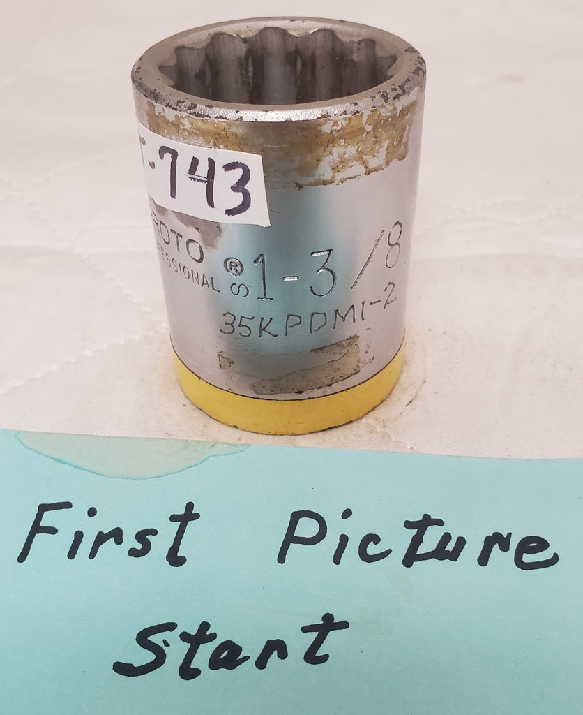PROTO 5744 USA  1-3/8” Heavy-Duty Socket Tool - LOT 743