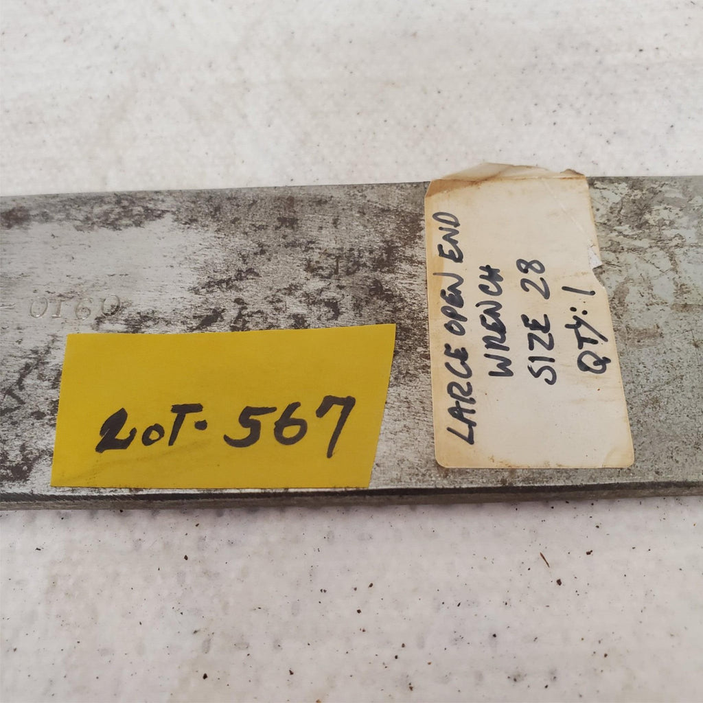 Vintage Large Open Ended Wrench LOT 567