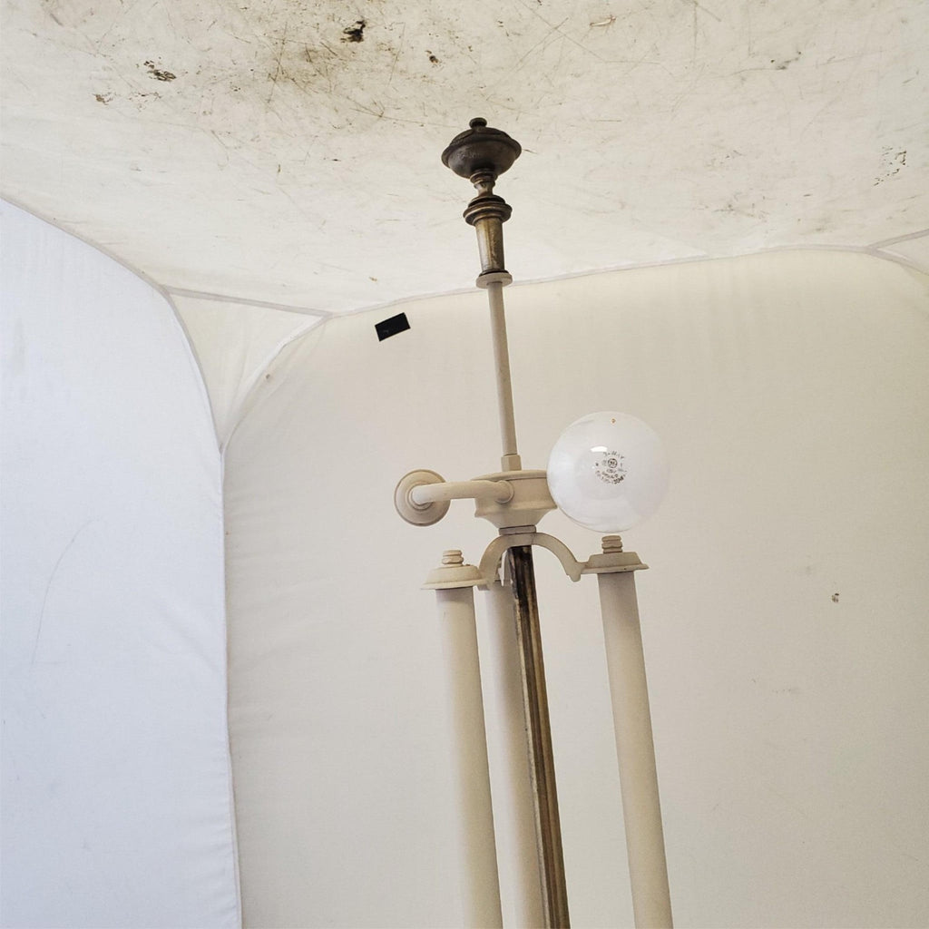 Vintage Stiffel Bouillotte Candlestick Brass Table Lamp A10