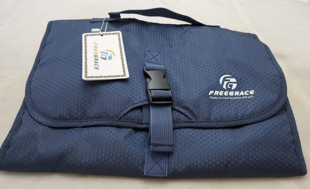 Freegrace Hanging Nylon Cosmetic Bag Toiletry & Accessory Storage Organizer