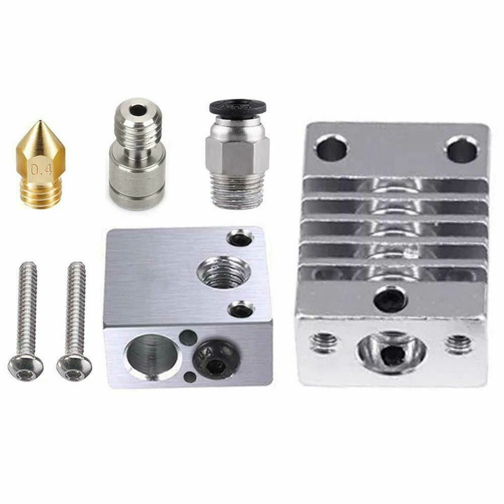 3D Printer Assembled CR10 Hotend Nozzle Heatsink Kit - 1.75mm .4mm