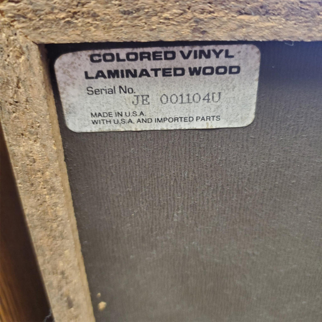 Pair Of Pioneer Colored Vinyl Laminated Wood Floor Speakers