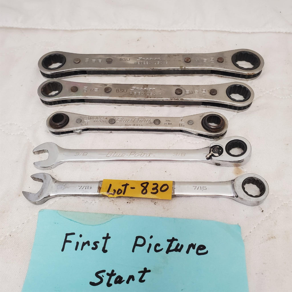 Lot of 5 Double Box Reversible Ratcheting Wrench Set  LOT-830