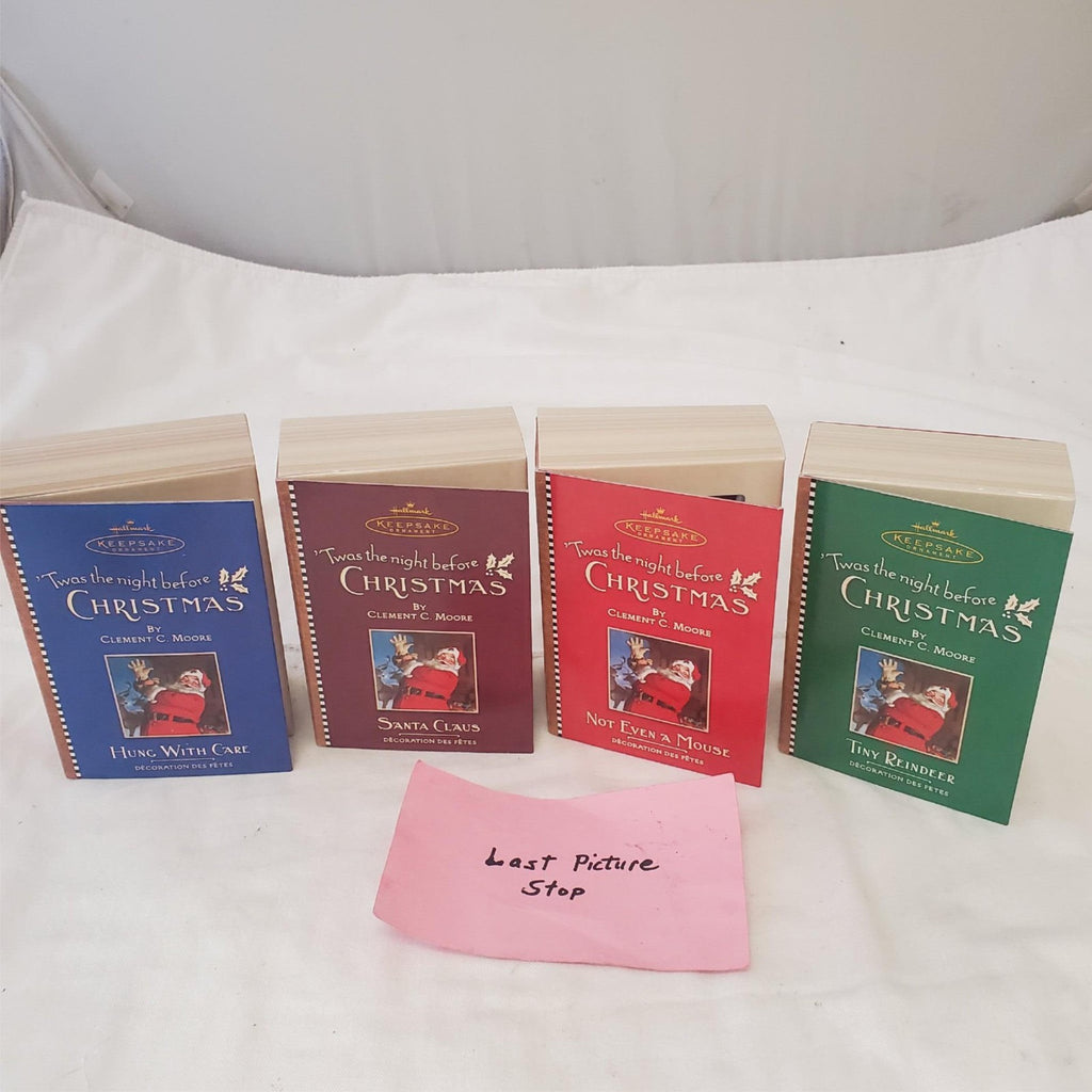 Set of 4 Hallmark Keepsake Ornament 2001 “Twas The Night Before Christmas” 