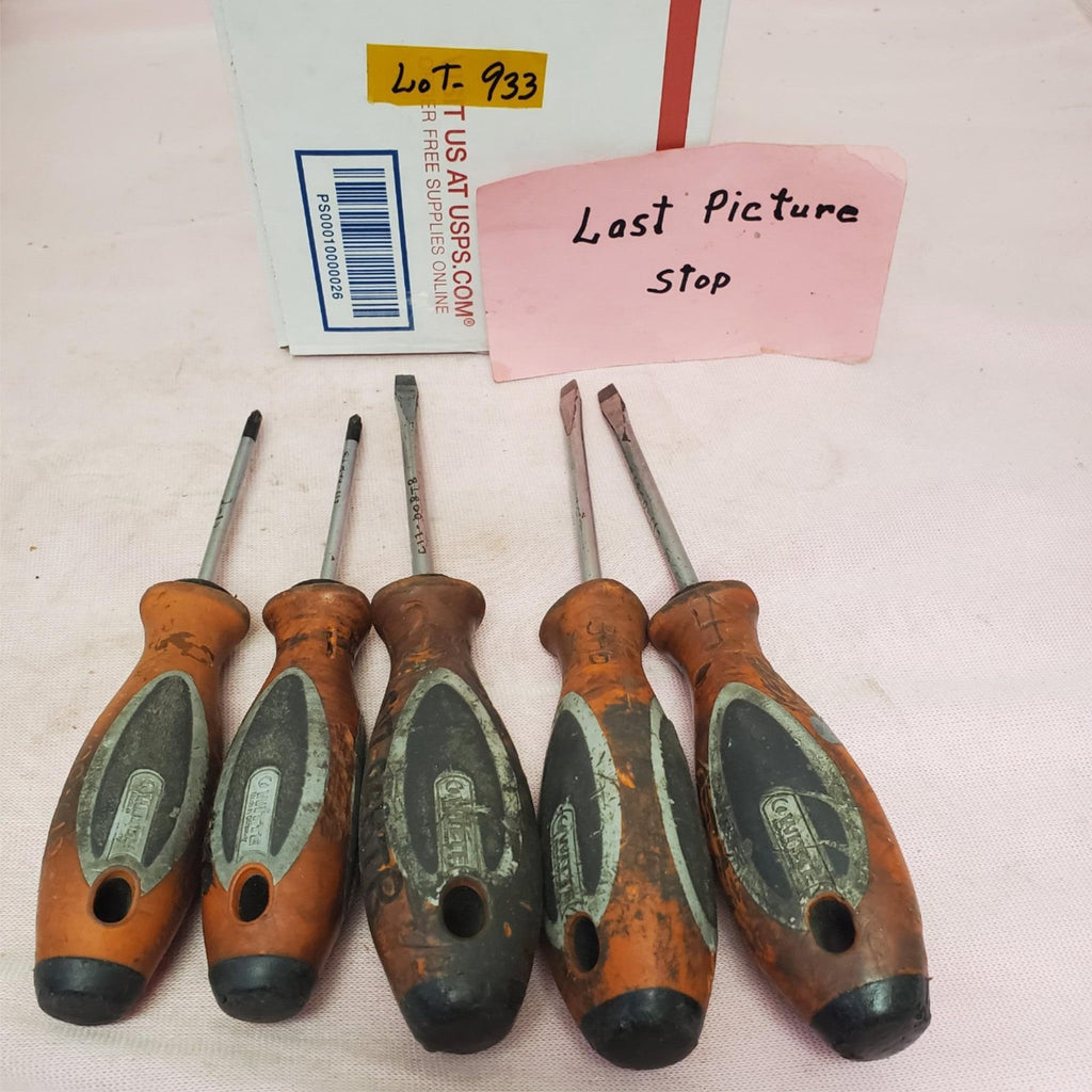 Lot of 5 Witte Flat Head & Phillips Head Screwdrivers LOT-933