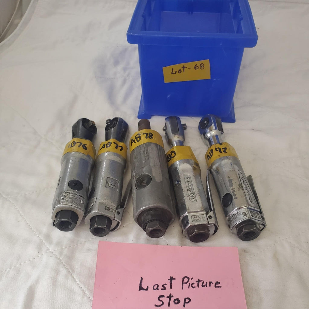 Lot of 5 Assorted Heavy Duty Pneumatic Air Ratchet Wrench Air Tool LOT-68