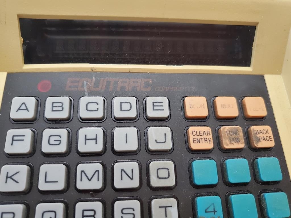 Vintage EQUITRAC DCT IV Keyboard Display Unit Data Processing Equipment