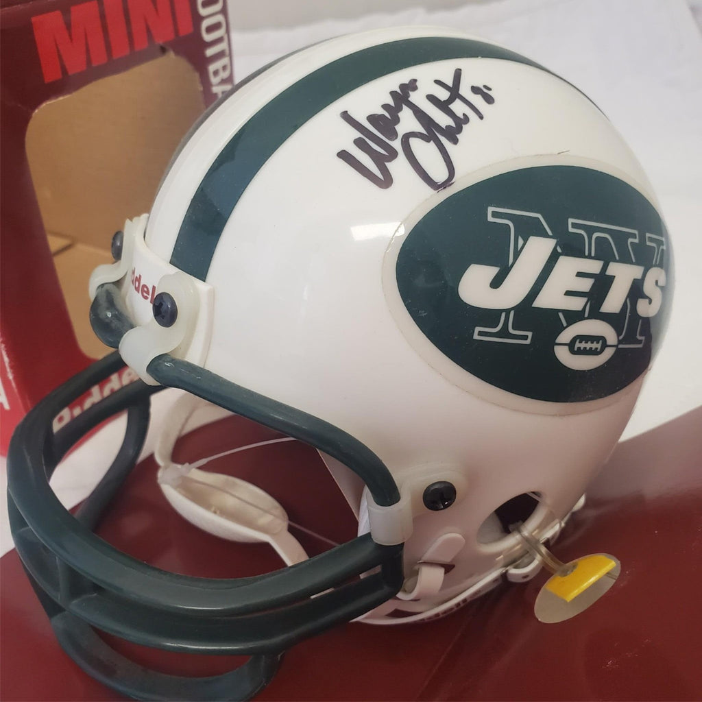 New York Jets Wayne Chrebet #80 Autographed Riddell Mini Football Helmet