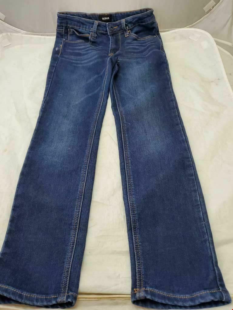 Hudson Boy's Size 12 Skinny Jeans Blue Solid Cotton Blend