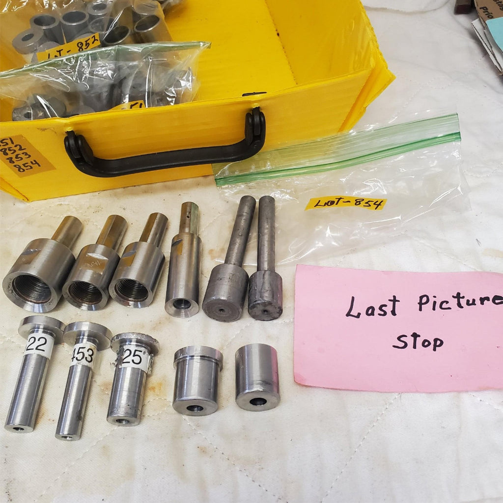 Lot of 10 Assorted Precision Steel Bushing Dies Set LOT-854