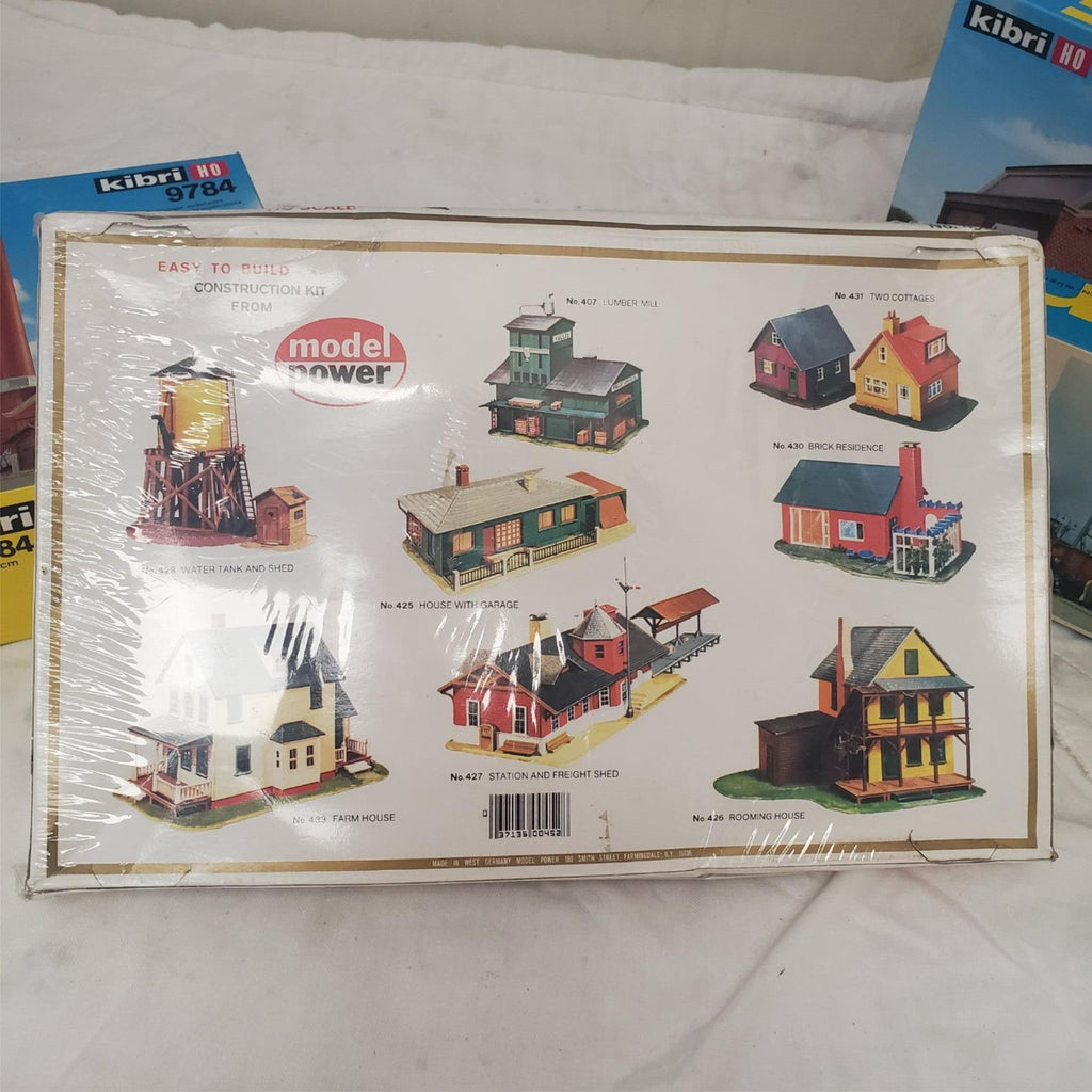 Lot of 4 Vintage HO Scale9784,9602,9782 Kibri Model Power Western Union Building