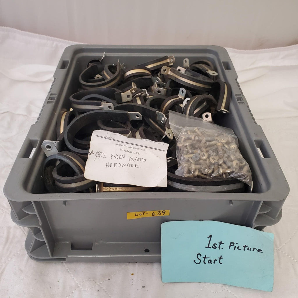 Lot of Assorted Cushion Clamps Black Galvanized Steel LOT 639