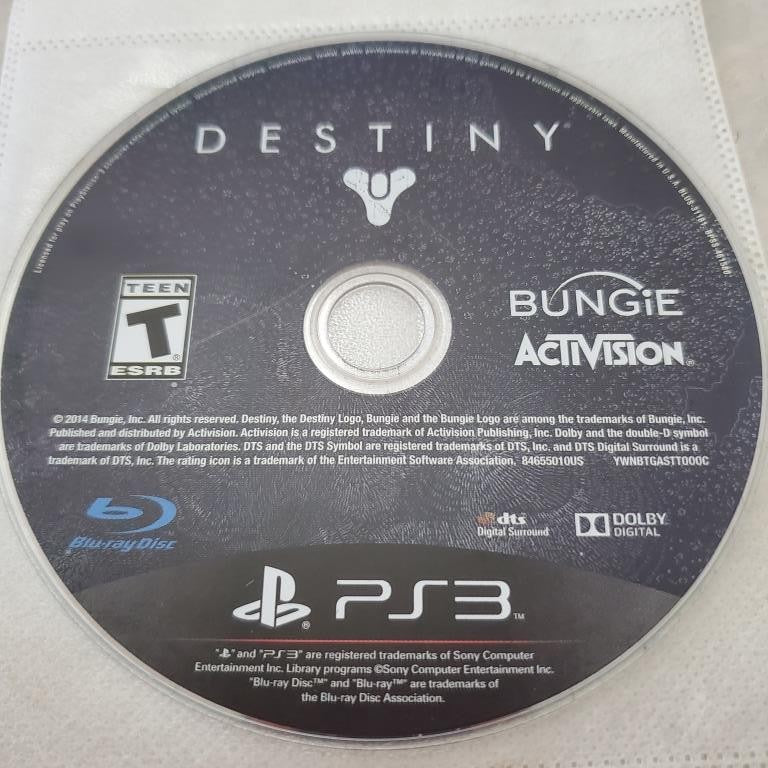 Destiny Sony PlayStation 3 Video Game DISC ONLY
