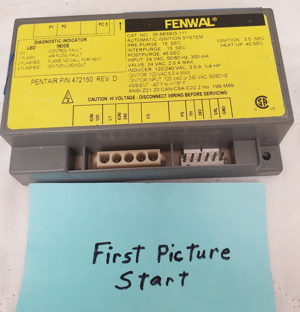 Pentair 472150 Ignition Control Module for Minimax NT TSI