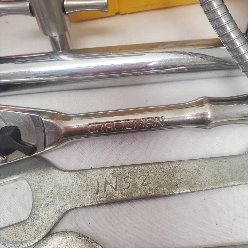 Lot of Assorted Plumbing and Pipe Fitting Tools with Chain Wrenches and Toolbox