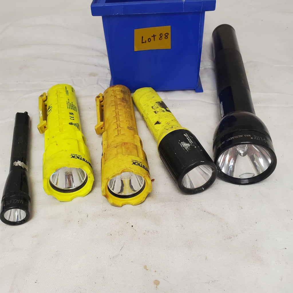 Lot of 5 Assorted Mag-Lite, Streamlight, and More flashlight LOT-88