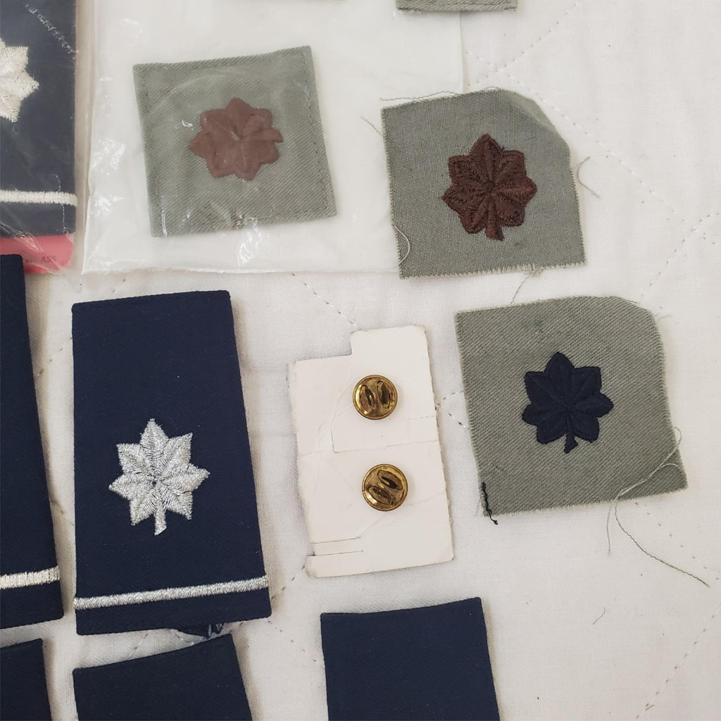 Lot of Assorted Military US AF Lieutenant Colonel Rank Shoulder Epaulet Insignia