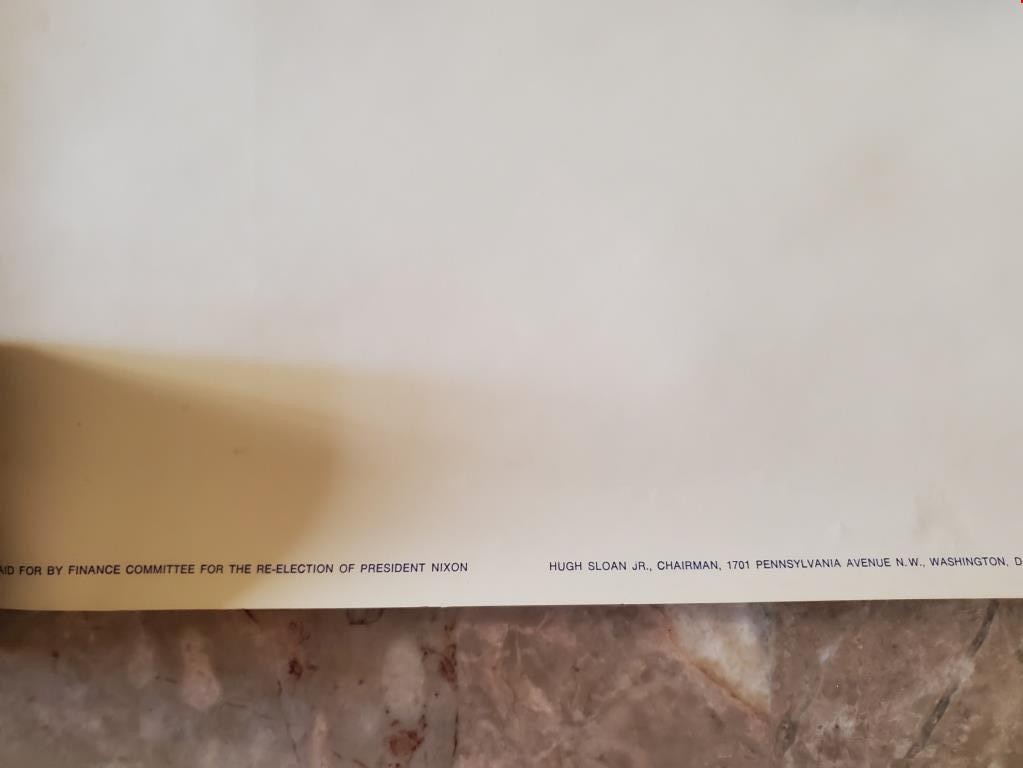 Rare Richard Nixon Re-elect The President Political Campaign Poster