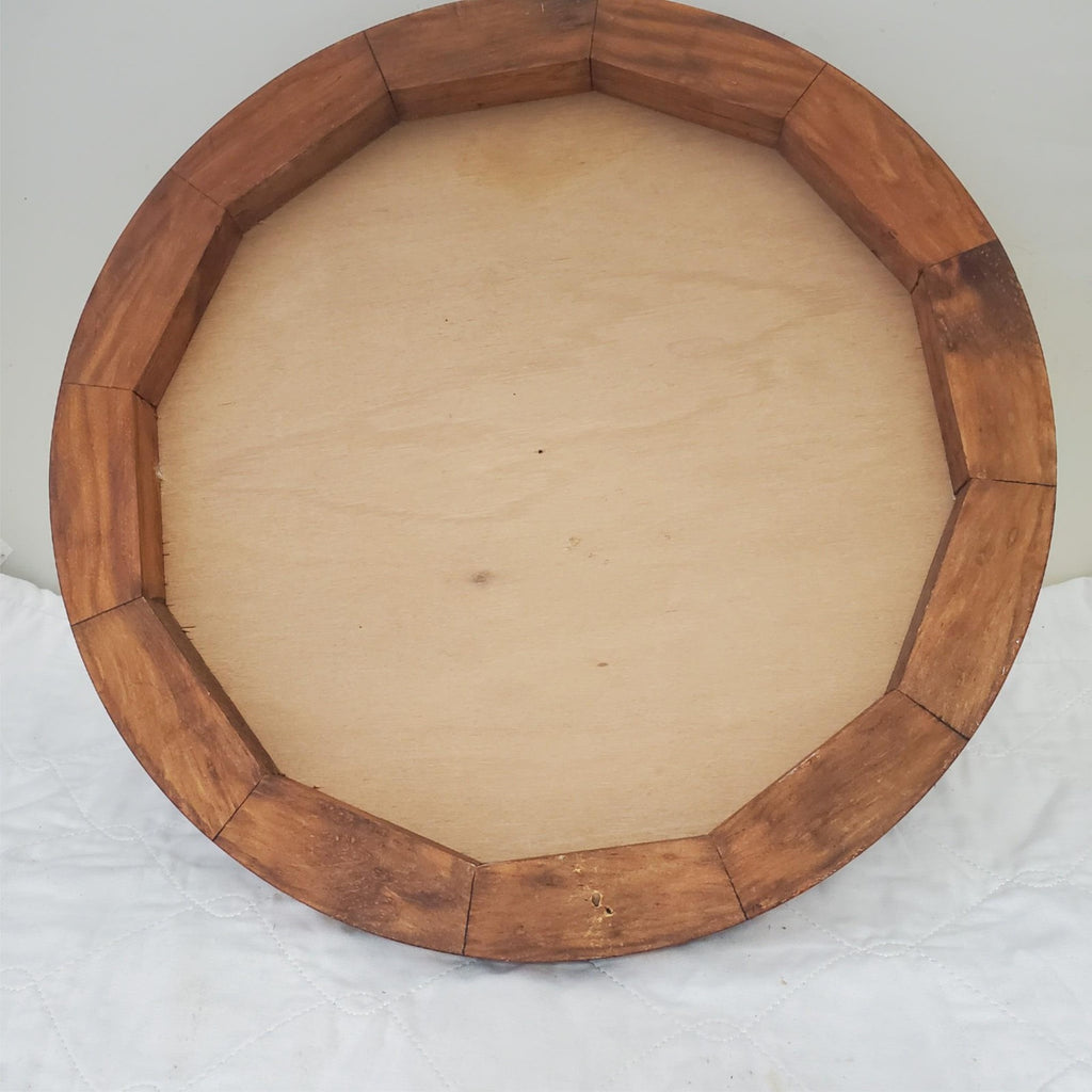 Beautiful Aztec Mayan Calendar Hand Carved Wooden Art