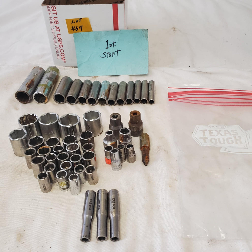 Lot of Drive Deep / Standard SAE 6-Point Socket LOT 464